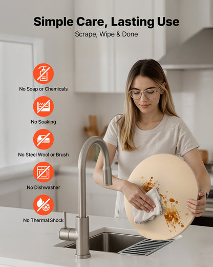 Pizza Stone, 15 in Round Pizza Stone, 0.67 in Large Cordierite Baking-Stone with Metal Peel, Scrape, 1450℉ Heat-Resistant Cooking Stones, for Kitchen Oven, Baking Pizzas, BBQ Grilling