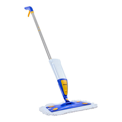Spray Mop, with 3 Washable Pads for Dry and Wet Floor Cleaning and a 27oz Refillable Water Tank, Microfiber Dust Wet Mop & Twisted Cotton Dry Mop, Commercial Home Use for Tiles/Vinyl/Wood Floor