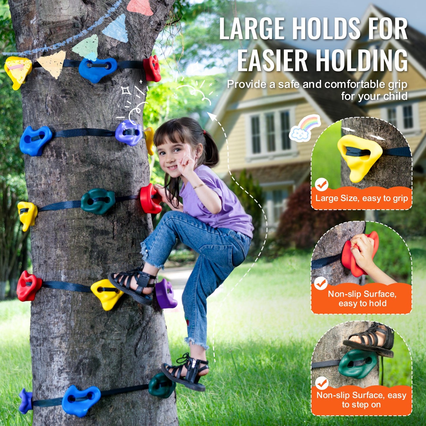Ninja Tree Climbing Kit 20 Tree Climbing bietet Platz für 6 Outdoor-Gurte
