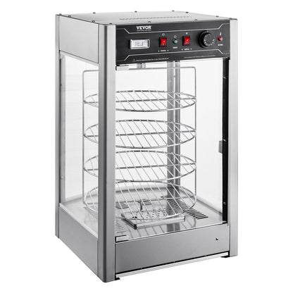 Food Warmer Display för 14" Pizza, 4-lagers kommersiell pizzavärmare elektrisk