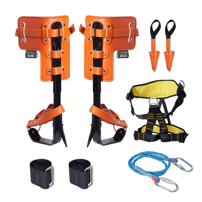 Baumklettern Spikes Set Klettern Sporen Legierter Stahl Sicherheitsseil Harness