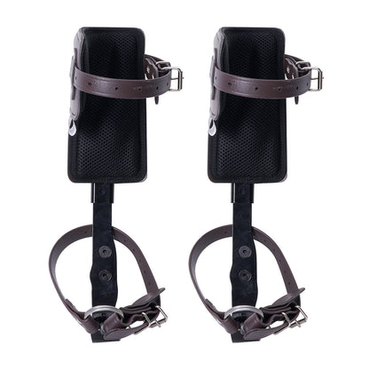 Baumkletterspikes, Klettersporne, legierter Stahl, Baumpflegerausrüstung, Braun