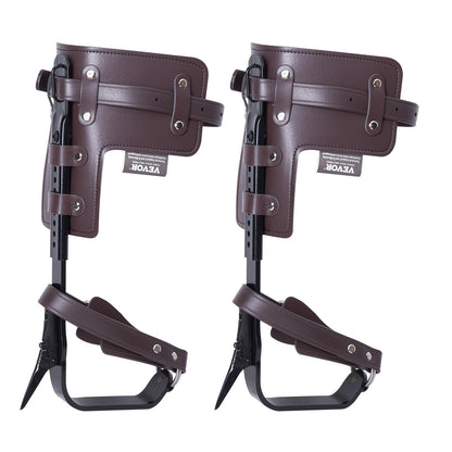 Baumkletterspikes, Klettersporne, legierter Stahl, Baumpflegerausrüstung, Braun