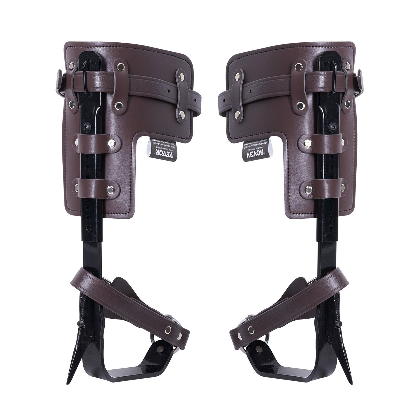 Baumkletterspikes, Klettersporne, legierter Stahl, Baumpflegerausrüstung, Braun