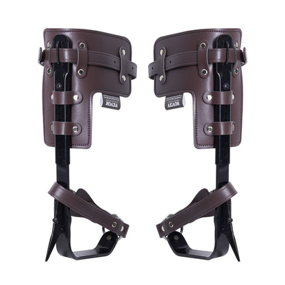 Baumkletterspikes, Klettersporne, legierter Stahl, Baumpflegerausrüstung, Braun