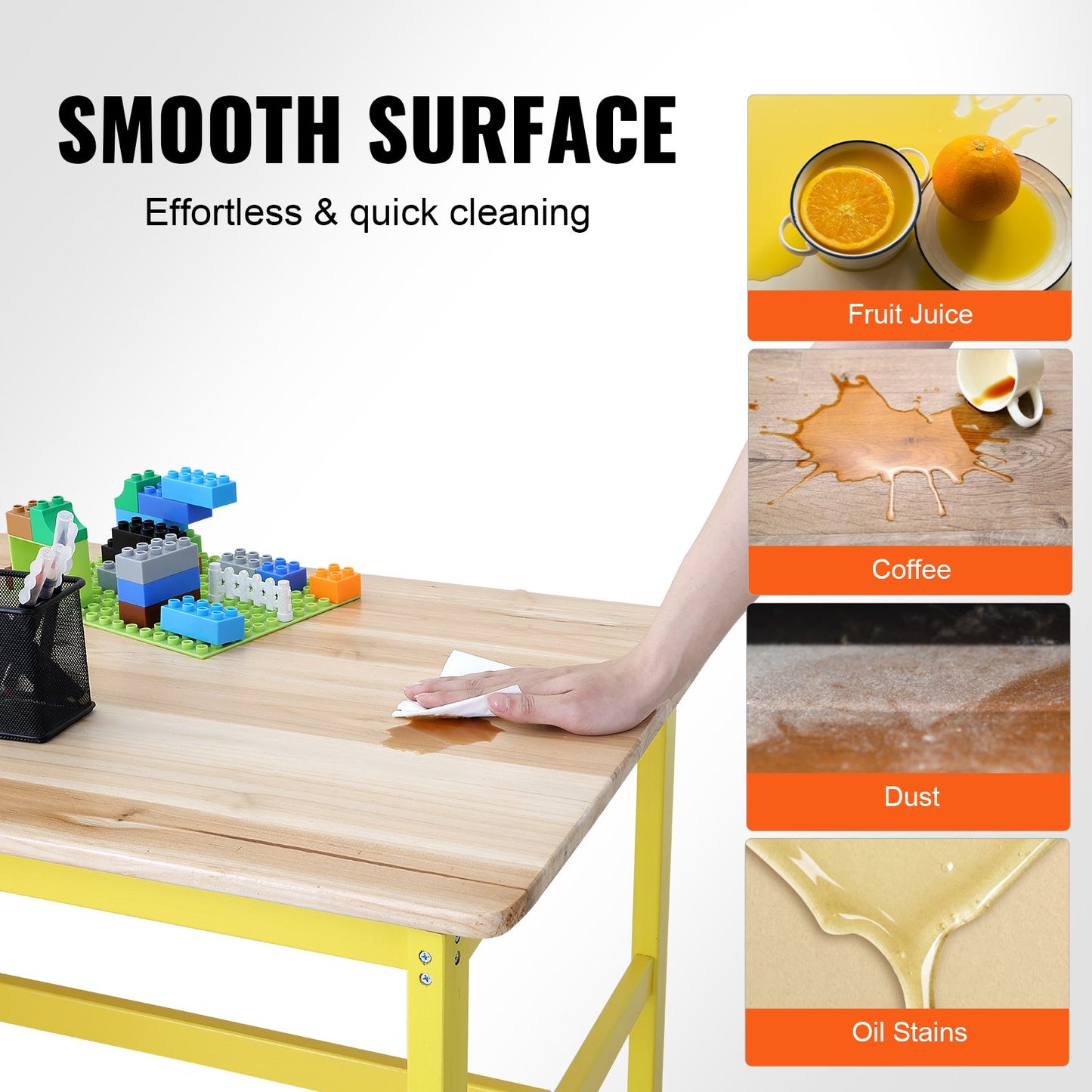 Barn bord och bänk set småbarn bord och stolar set om 3 för konsthantverk