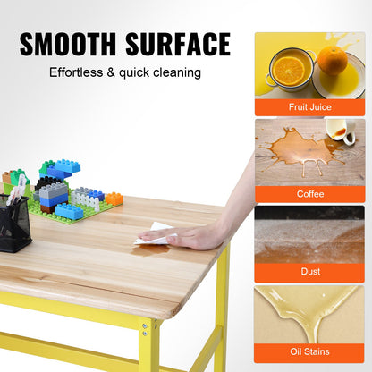 Barn bord och bänk set småbarn bord och stolar set om 3 för konsthantverk