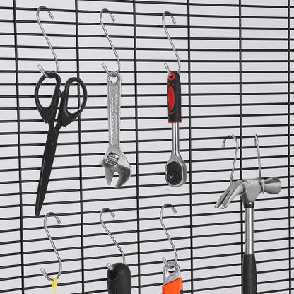 S Hooks 40 Pack, 3.4 Inch Metal S Shaped Hangers of 22.05 LBS Load Capacity, Heavy Duty Stainless Steel Hanging Hooks for Hanging Plants, Jeans, Clothes in Garden, Closet, Kitchen, Bathroom