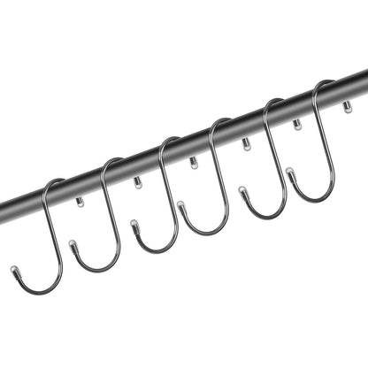 S Hooks 40 Pack, 3.4 Inch Metal S Shaped Hangers of 22.05 LBS Load Capacity, Heavy Duty Stainless Steel Hanging Hooks for Hanging Plants, Jeans, Clothes in Garden, Closet, Kitchen, Bathroom