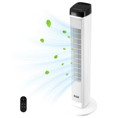 Tower Fan, 22 ft/s Velocity Quiet Floor Fan, 70° Oscillating Fans for Indoors with 3 Speeds, 4 Modes, 12H Timer, Portable Standing Bladeless Fan with Remote Control for Bedroom, Office, Home
