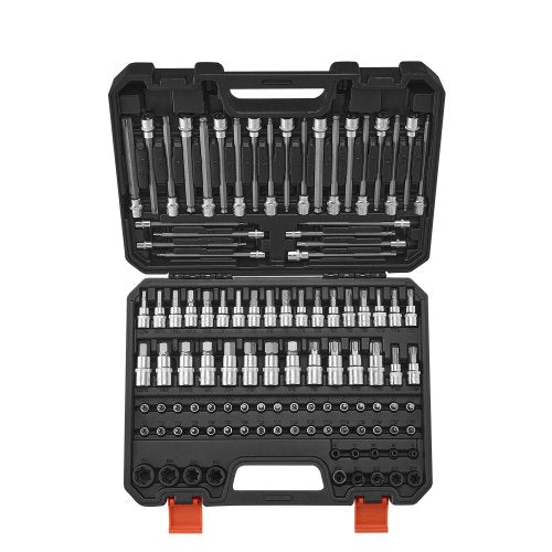 Bitsocket set 107-delad SAE och metrisk hex/torx/E-torx/manipulationssäker/extra lång |  EU