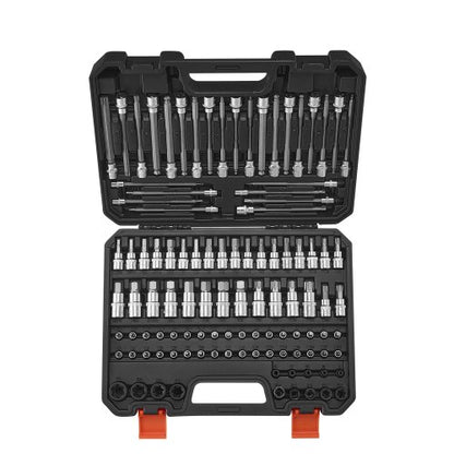 Bitsocket set 107-delad SAE och metrisk hex/torx/E-torx/manipulationssäker/extra lång |  EU