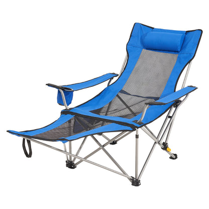 Liggande campingstol Bärbar stol 330 lbs Last för utomhus och hem