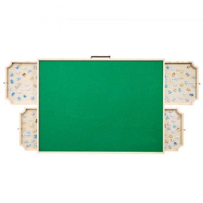 1500-bitars pusselbräde med fällbara ben, bärbart trästicksåg, 86x63cm