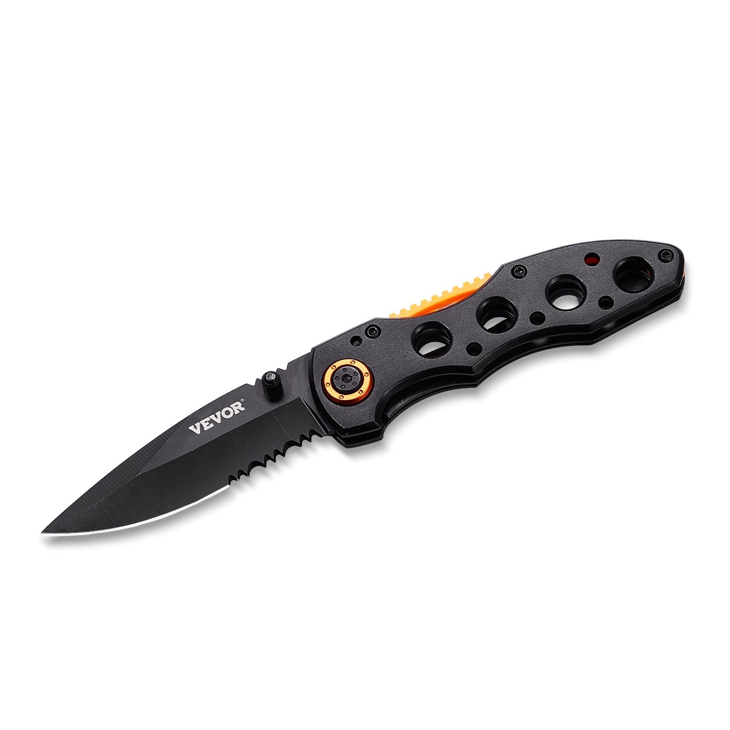 Folding Pocket Knife, 3 in/7.6 cm 7Cr17Mov Blade, Aluminum Handle Small EDC Knife with Pocket Clip, Sharp Camping Survival Hiking Knife, 2.8 oz/0.08 kg Easy to Carry for Men Women Self Defense