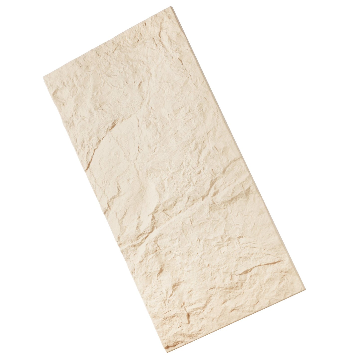 3D-Wandpaneele, 4er-Pack, 122 x 61 cm, PU-Steinoptik, 32 Quadratfuß Deckkraft, Steingelb