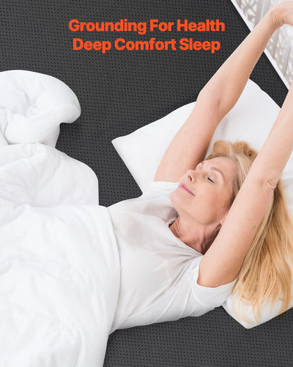 Earthing mat 73 x 54 in grounding mat with cord for sleep energy anxiety