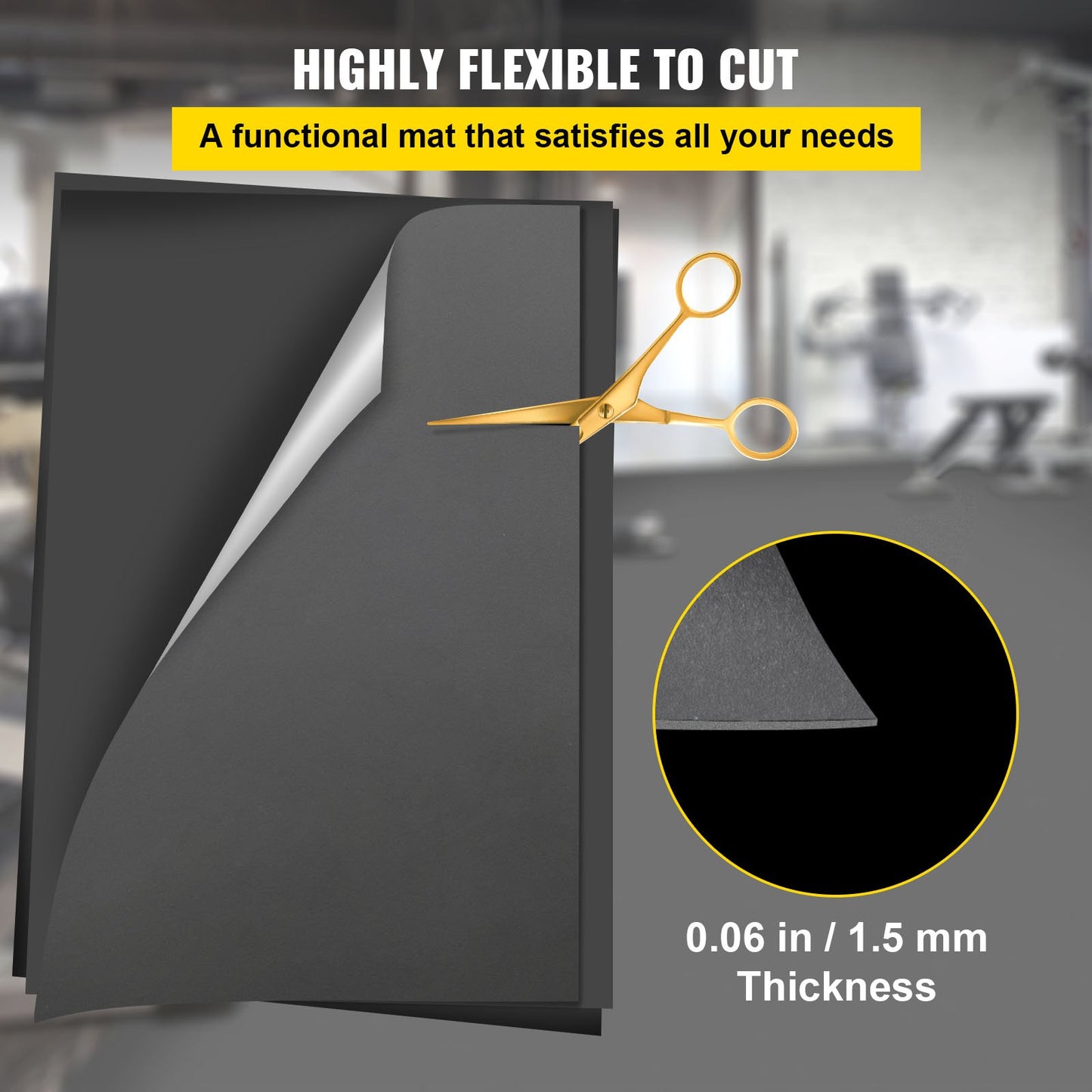 Dance Floor, 6.6x11.8ft Dance Floor Roll, 0.06in Thick PVC Vinyl Dance Floor, Black/Grey Reversible Portable Dance Floor, Non-Slip Dance Flooring, Ballet Dance Floor for Jazz, Pop, Lyrical Style