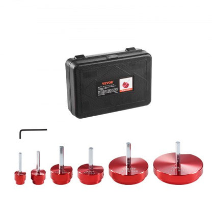 6Pcs PVC Pipe Reamer Kit, Plastic Pipe Fitting Socket Saver Kit, Includes 3/4", 1", 1-1/2", 2", 3", 4'', for PVC, CPVC, ABS Fittings, with Tool Box, for Exhaust, Drain, Water Pipes Cleaning