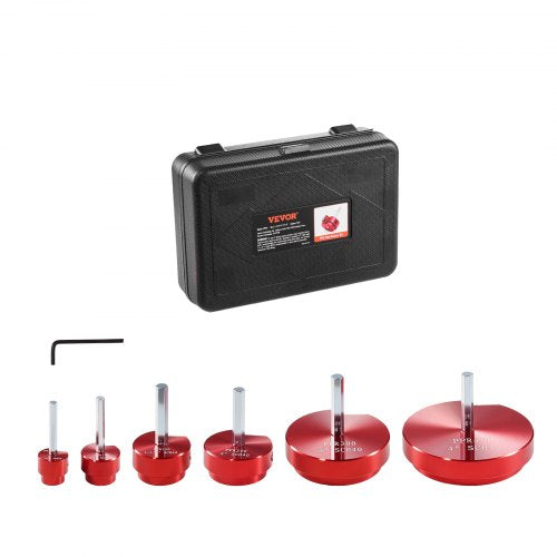 6Pcs PVC Pipe Reamer Kit, Plastic Pipe Fitting Socket Saver Kit, Includes 3/4", 1", 1-1/2", 2", 3", 4'', for PVC, CPVC, ABS Fittings, with Tool Box, for Exhaust, Drain, Water Pipes Cleaning