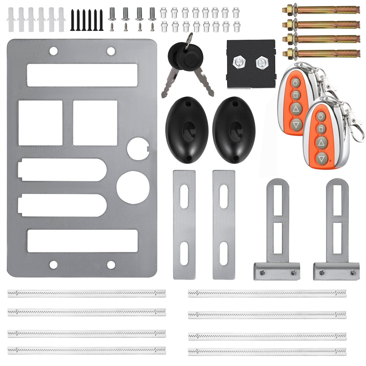 Automatischer Toröffner 1300lbs, mit Infrarot-Sicherheits-Fotozellensensor mit 2 Fernbedienungen, Bewegungsgeschwindigkeit des Schiebetoröffners 39 Fuß pro Minute