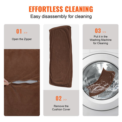 Pet Sofa, Dog Sofa for Medium Dogs and Cats, Soft Leather Dog Sofa, 110 lbs Loading Cat Sofa, Black