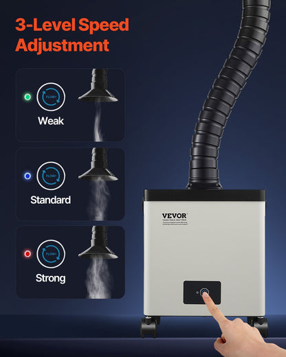 Lötrauchabsaugung, 85 W, bürstenloser Rauchabsorber mit 3-Stufen-Filter