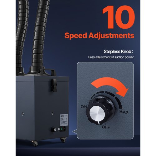 Lötrauchabsaugung 275 W, bürstenloser Rauchabsorber mit 4-stufigem Filter | EU
