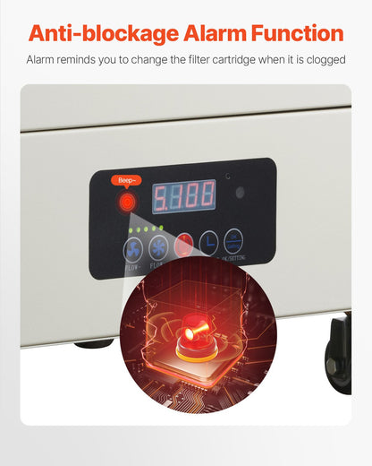 Lötrauchabsaugung 459 m³/h 280W bürstenloser Motor mit 10 Geschwindigkeitsstufen