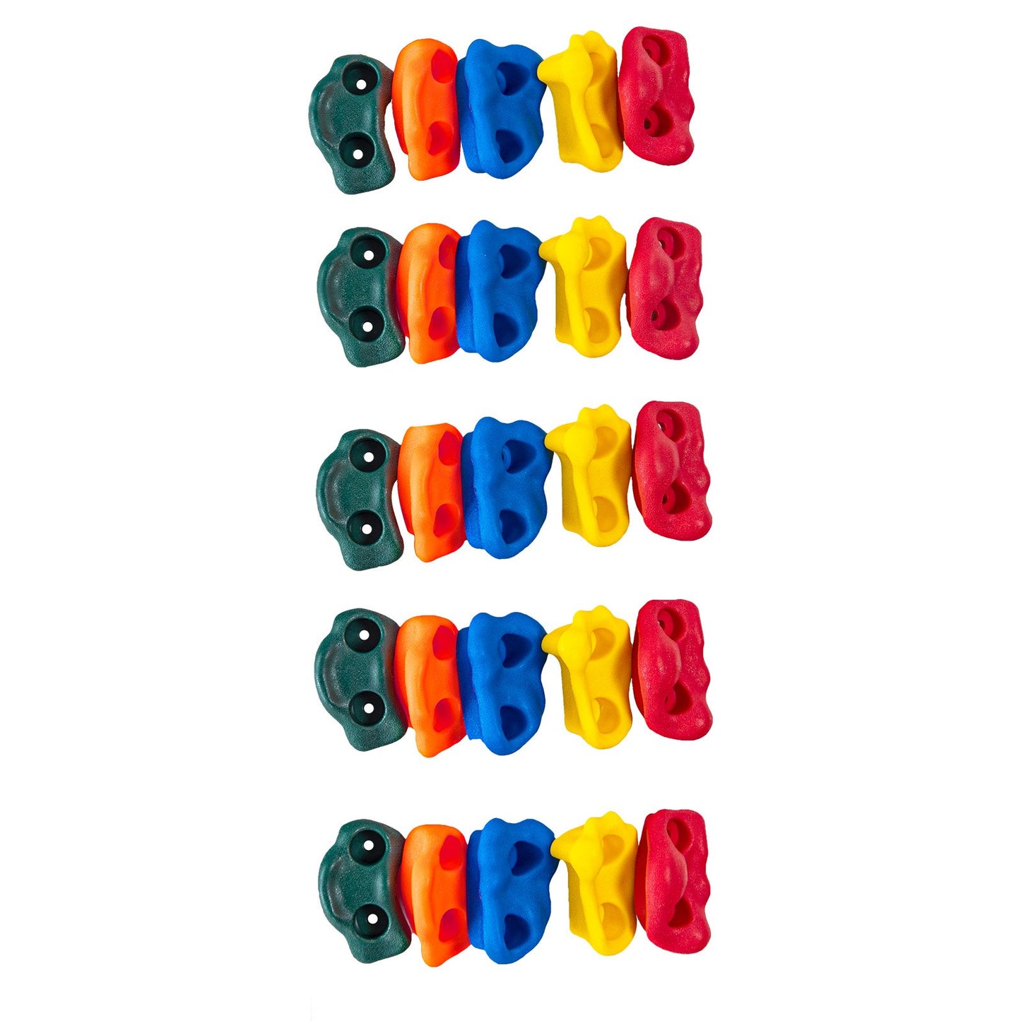 25 Klettergriffe Kletterfelsen mit geknoteten Seilgriffen Hardware