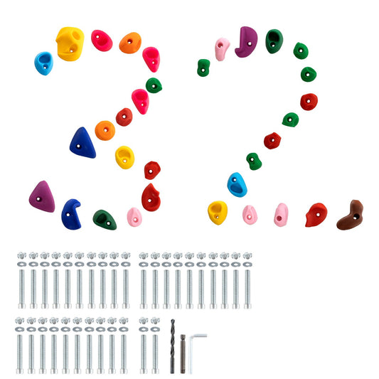 32 Klettergriffe Kletterfelsen Felswandgriffe Griffe Indoor/Outdoor