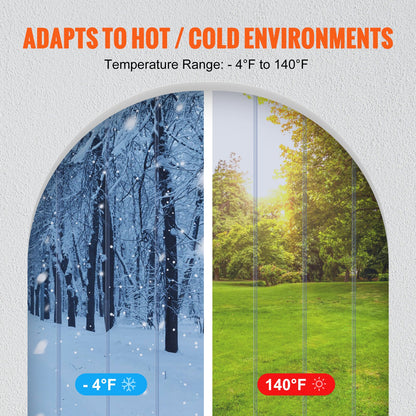 Strip Gardin PVC Dörr Gardin 48" x 96" Cooler Frys Klar Plast