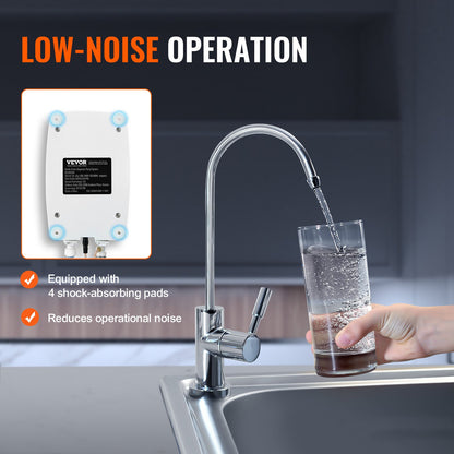 Bottled Water Dispenser Pump System, 2x5 Gallon Dispensing System, Automatic Electric Water Dispenser, Double-Pipe Water Jug Pump, Compatible Use with Coffee/Tea Machine, Refrigerator, Ice Maker