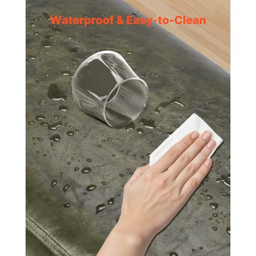 Schlafzimmerbank aus PU-Leder mit Metallbeinen Schuhbank für den Eingangsbereich Grün | EU