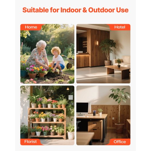 Garden Pot Mover Robuster Topfpflanzenwagen mit verstellbarem Griff | EU