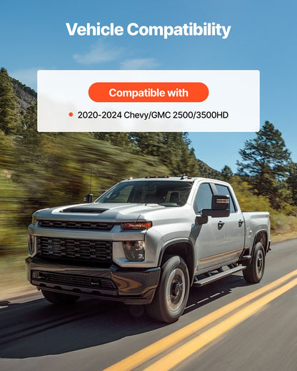 2 Inch Torsion Bar Keys for 2020-2024 Chevy/GMC 2500/3500HD, Front Leveling Lift Kit Heavy-Duty Steel Suspension Level Kit with 4 Bushings, Chassis Leveling Kit Compatible with Chevy and GMC