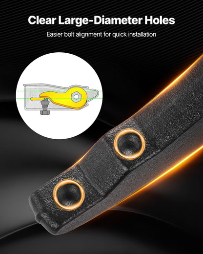 2 Inch Torsion Bar Keys for 2020-2024 Chevy/GMC 2500/3500HD, Front Leveling Lift Kit Heavy-Duty Steel Suspension Level Kit with 4 Bushings, Chassis Leveling Kit Compatible with Chevy and GMC