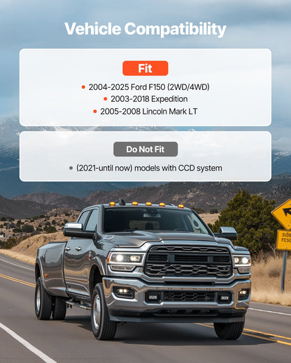 3 Inch Front Leveling Lift Kit for 2004-2025 Ford F150 2WD/4WD, 2003-2018 Expedition, 2005-2008 Lincoln Mark LT, Chassis Level Kit with 2PCS Heavy Duty Forged Aluminum Suspension Strut Spacers