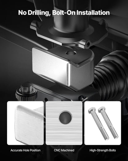 2 Inch Front Leveling Lift Kit for 2005-2024 Ford F250 F350 Super Duty 4WD, Chassis Level Kit with 2PCS Heavy Duty Forged Aluminum Coil Spring Spacers, Suspension Leveling Kit, CNC Machined