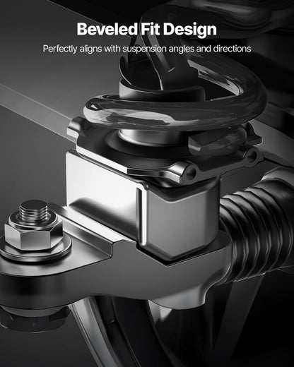 2 Inch Front Leveling Lift Kit for 2005-2024 Ford F250 F350 Super Duty 4WD, Chassis Level Kit with 2PCS Heavy Duty Forged Aluminum Coil Spring Spacers, Suspension Leveling Kit, CNC Machined