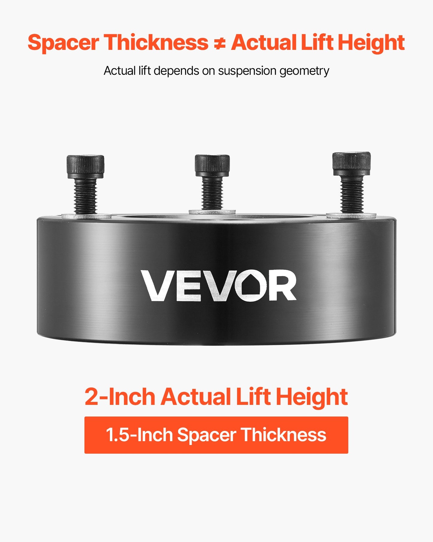 2 Inch Front Leveling Lift Kit for 2004-2025 Ford F150 2WD/4WD, 2003-2018 Expedition, 2005-2008 Lincoln Mark LT, Chassis Level Kit with 2PCS Heavy Duty Forged Aluminum Suspension Strut Spacers