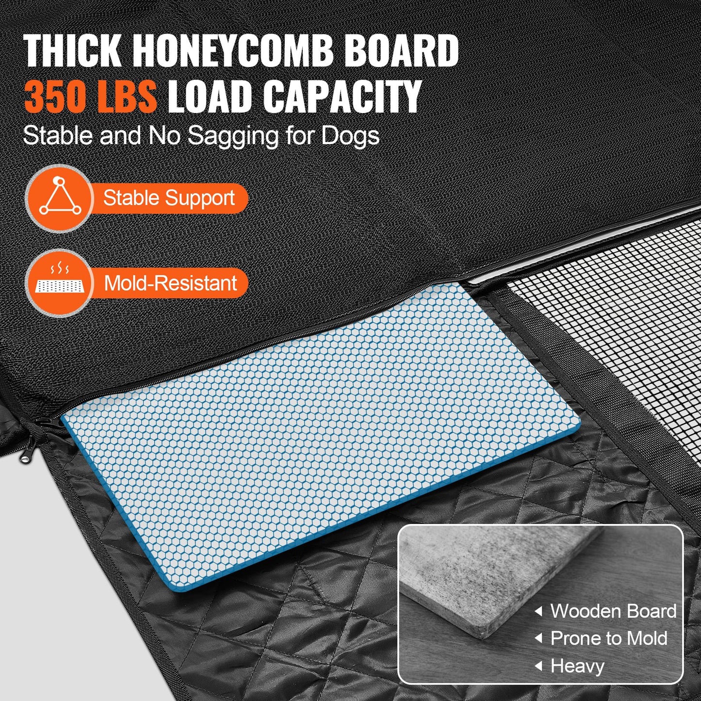 52 x 24,8 Zoll Hunde-Autositzbezug für die Rückbank, wasserdicht, 600D, für Autos