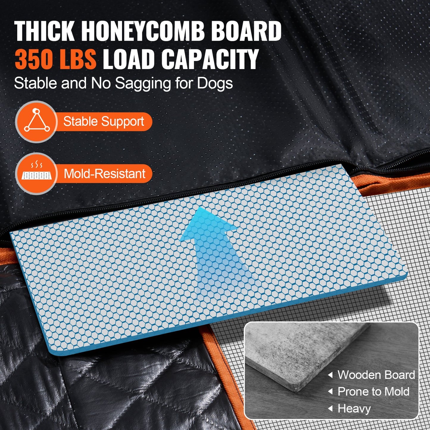 54 x 25,6 Zoll Hunde-Autositzbezug für die Rückbank, wasserdicht, 600D, für Autos