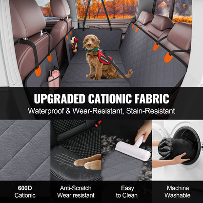 57.4 x 30.3 in Dog Car Seat Cover for Back Seat Waterproof 600D for Truck