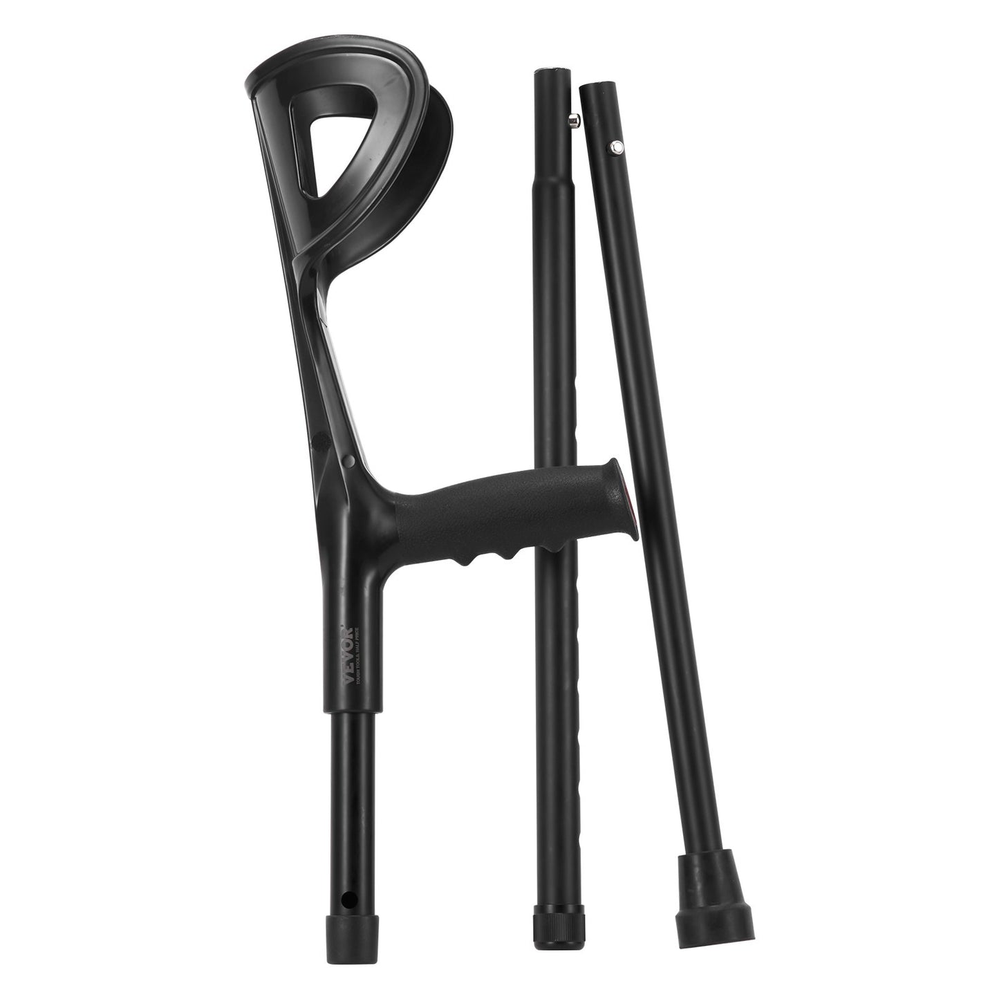 Unterarmgehstützen, 10-stufig höhenverstellbar, Gehstützen, 1 Paar, 158 kg