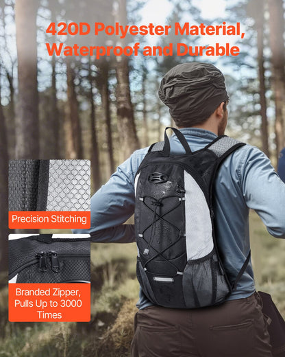 Lightweight Hydration Pack Ryggsäck 2L Water Bladder Cykling Vandring Löpning