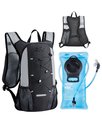 Lightweight Hydration Pack Ryggsäck 2L Water Bladder Cykling Vandring Löpning