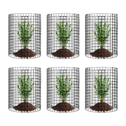 6er-Pack Pflanzenschutz vor Tieren, 12,6 Zoll Durchmesser x 14 Zoll Höhe, Metall-Pflanzkäfig