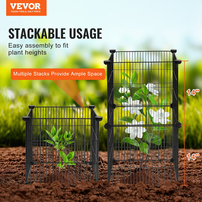 5er-Pack Pflanzenschutz vor Tieren 15,35'' x 15,35'' Metall-Pflanzkäfig