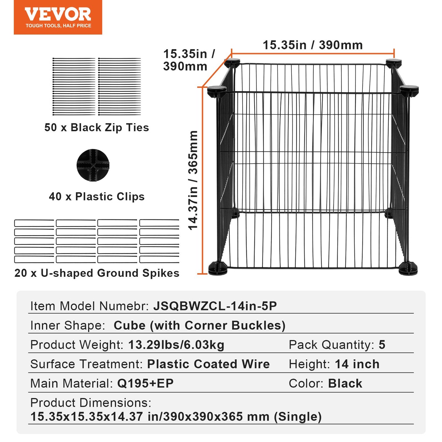5 Pack Plant Protector from Animals, 15.35'' x 15.35'' Chicken Wire Plant Protector, Plant Cages for Outdoor Plants, Flowers & Vegetables, Keeps Bunny Chicken Squirrels Out, 20pcs Metal Mesh